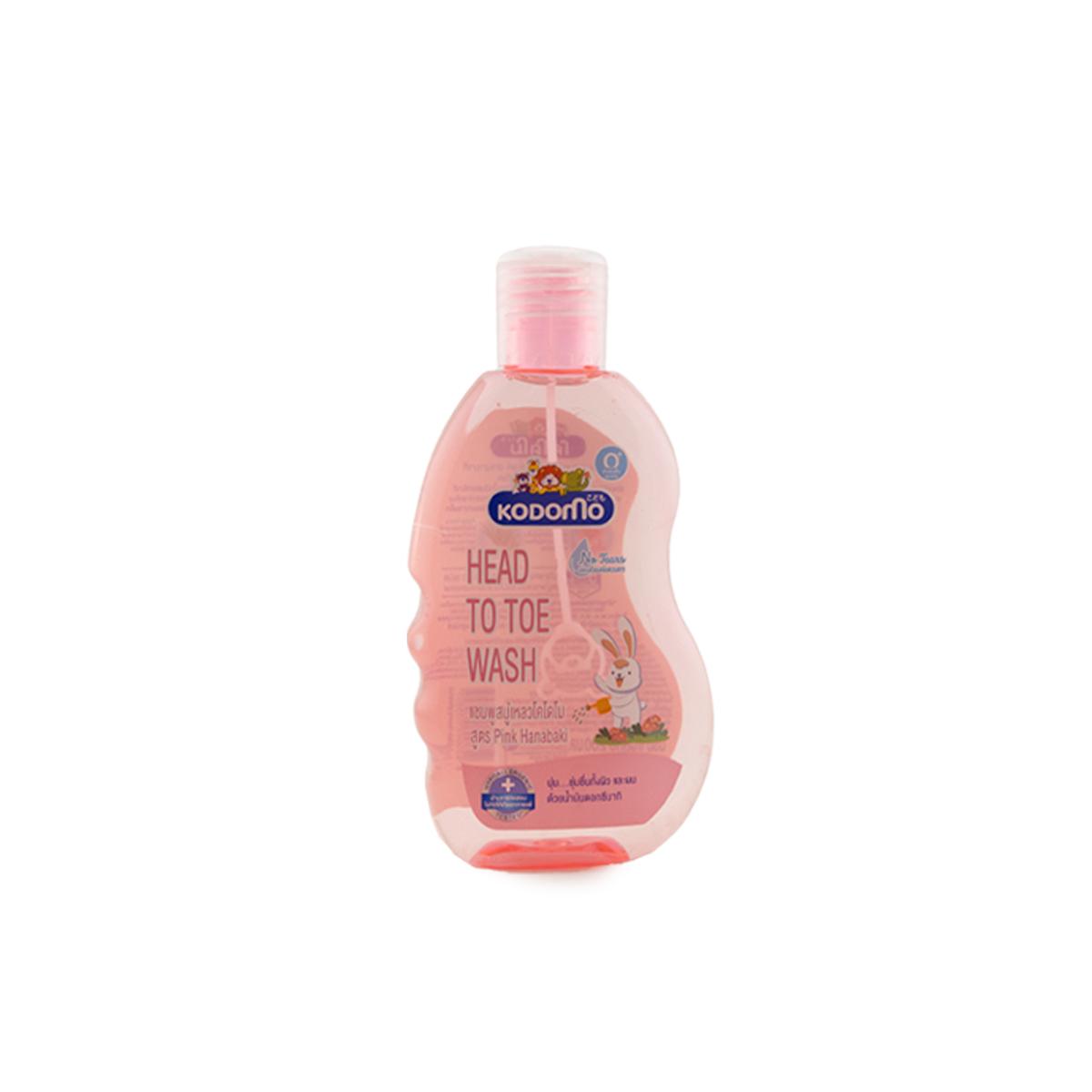 Kodomo Baby Wash from Head to Toe - Pink Hanabaki 🌸🐰