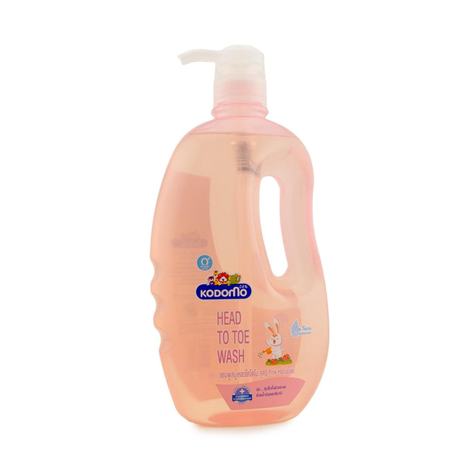 Kodomo Baby Wash from Head to Toe - Pink Hanabaki 🌸🐰